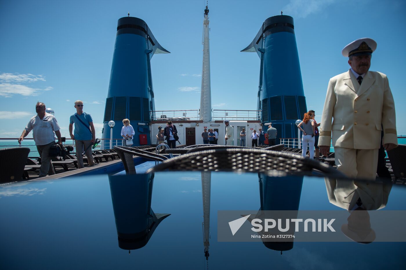 First passenger voyage of Knyaz Vladimir cruise ship from Sochi