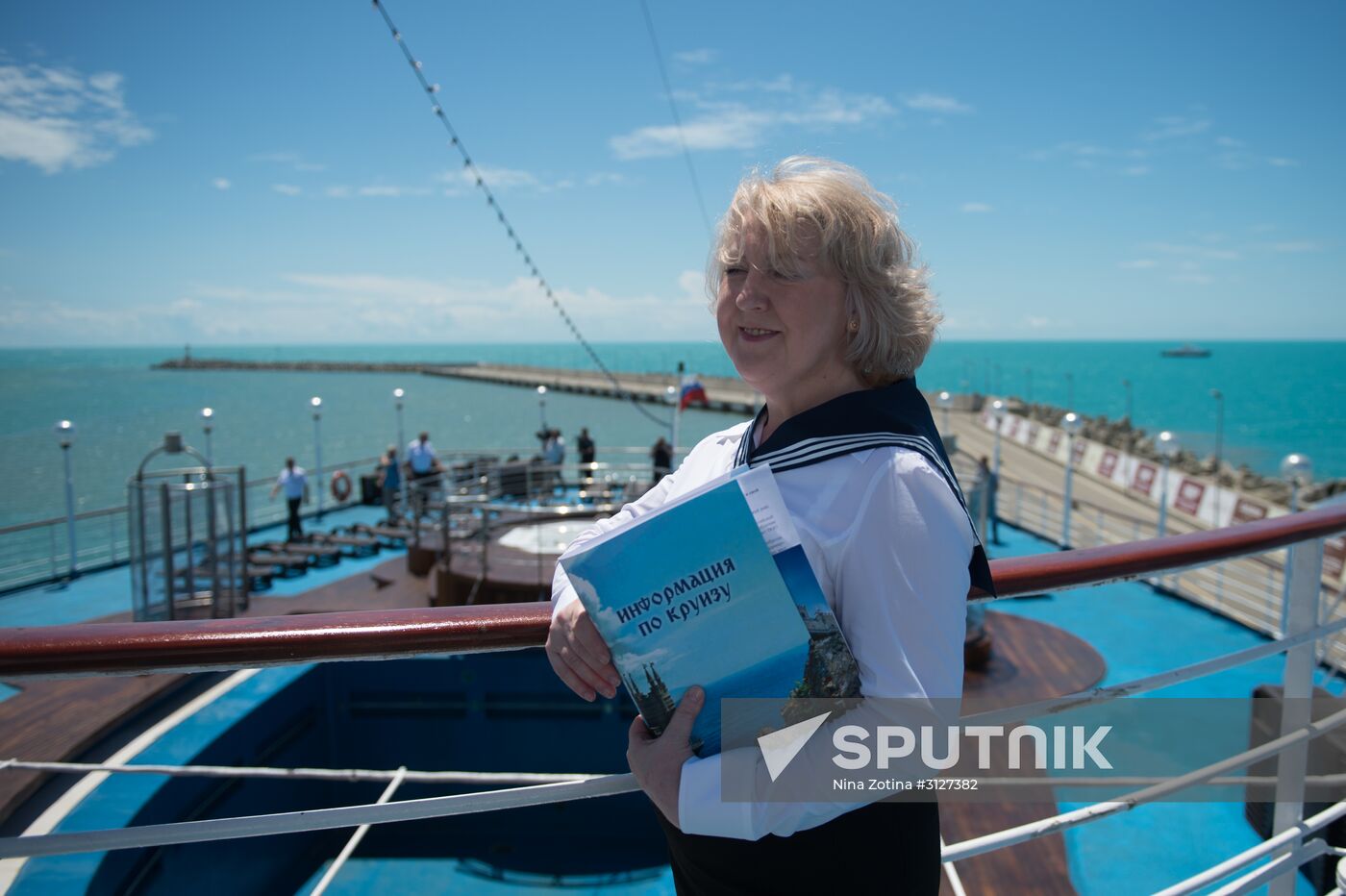 First passenger voyage of Knyaz Vladimir cruise ship from Sochi