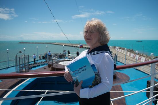 First passenger voyage of Knyaz Vladimir cruise ship from Sochi