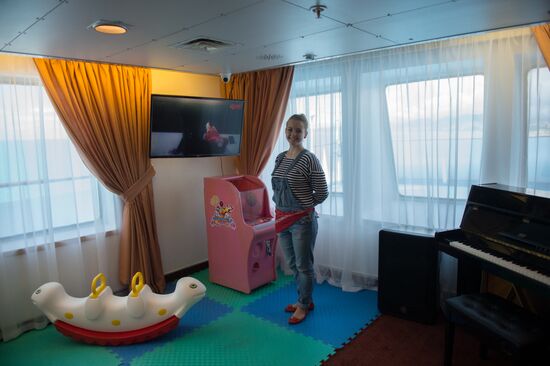 First passenger voyage of Knyaz Vladimir cruise ship from Sochi