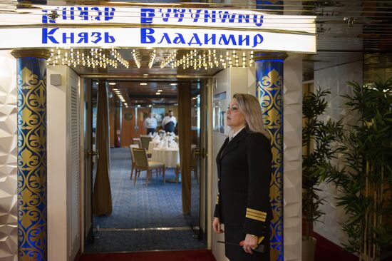 First passenger voyage of Knyaz Vladimir cruise ship from Sochi