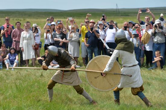 Arkaim Flame festival in Chelyabinsk Region