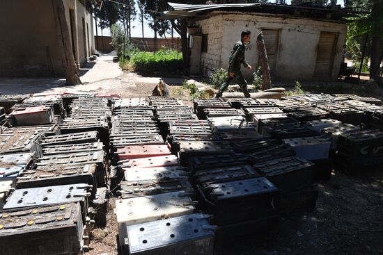 Armored vehicle maintenance company in Homs