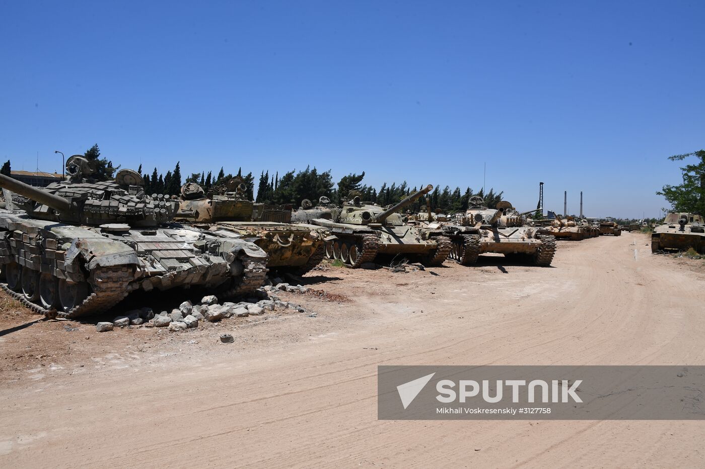 Armored vehicle maintenance company in Homs