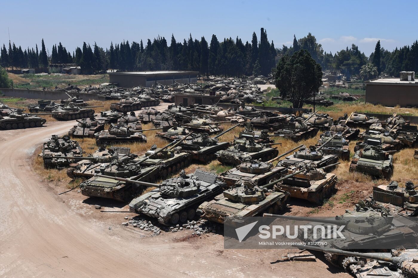Armored vehicle maintenance company in Homs