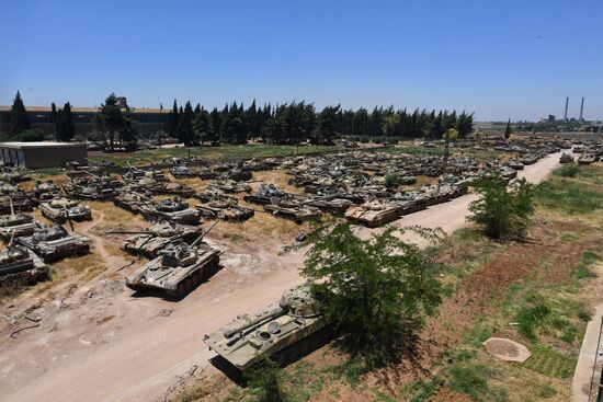 Armored vehicle maintenance company in Homs