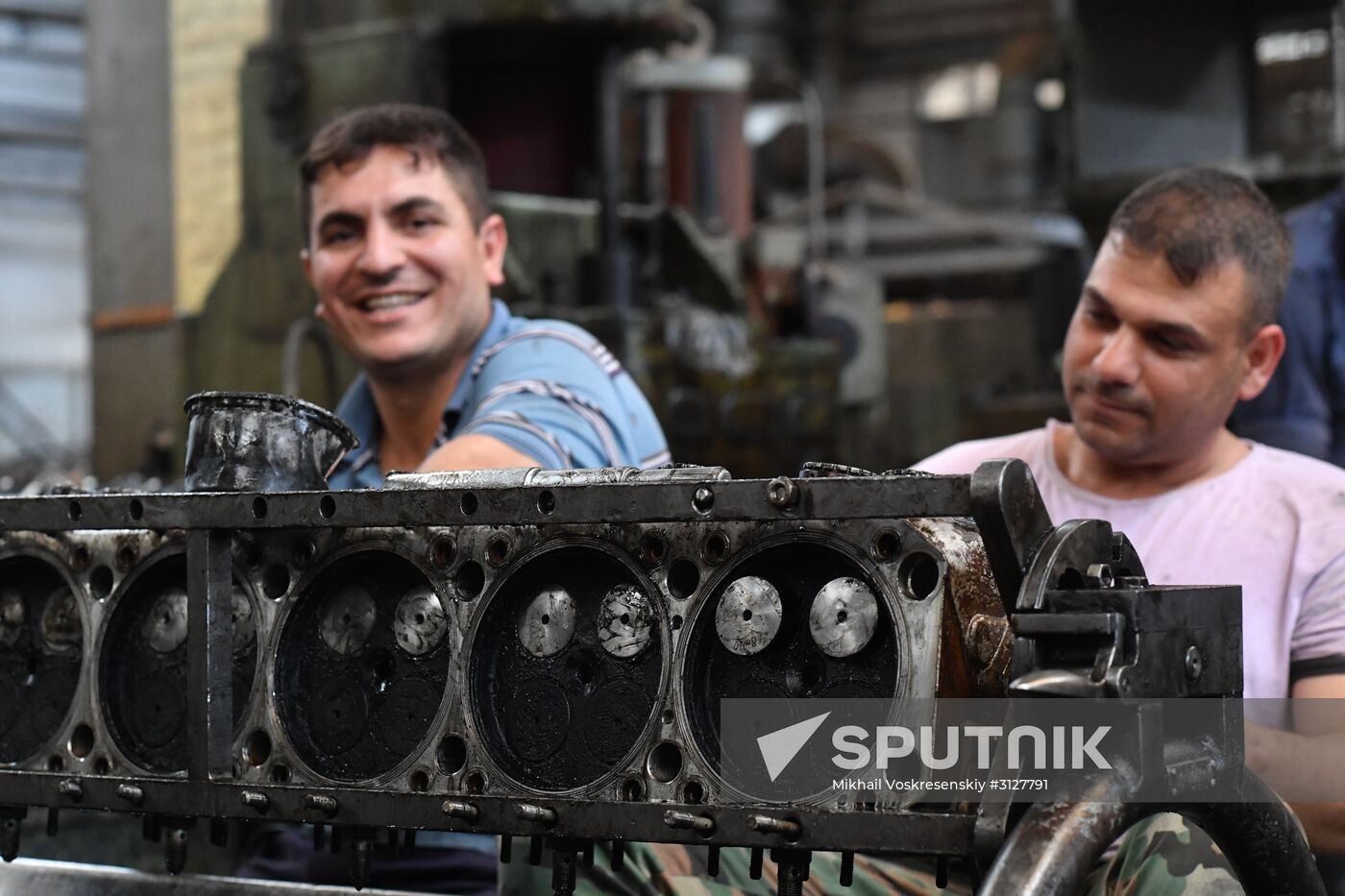 Armored vehicle maintenance company in Homs