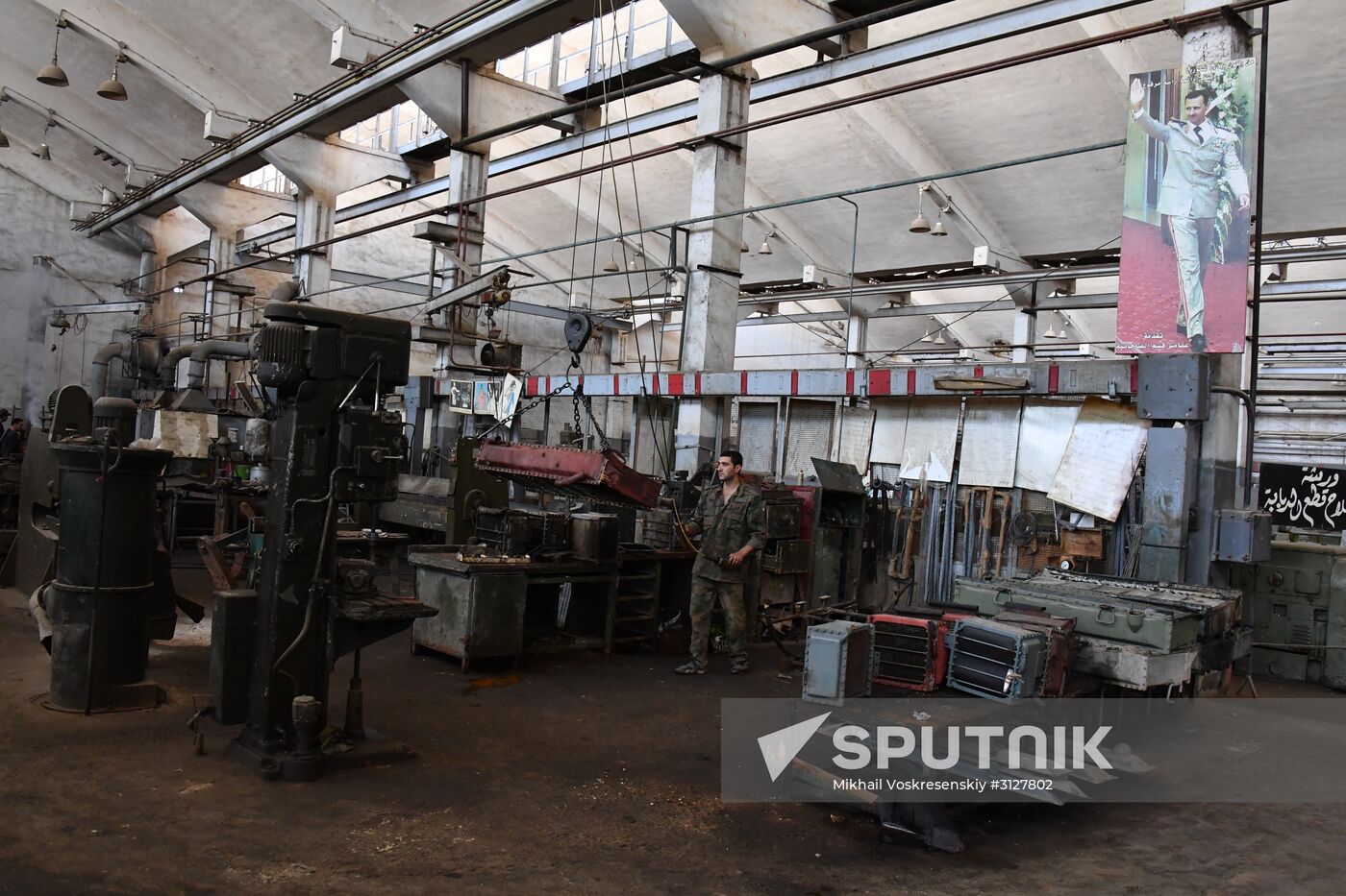 Armored vehicle maintenance company in Homs