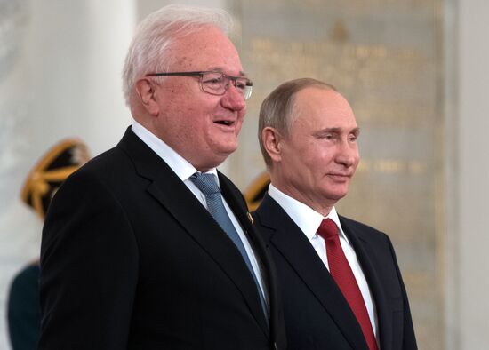President Vladimir Putin awards state decorations on Russia Day