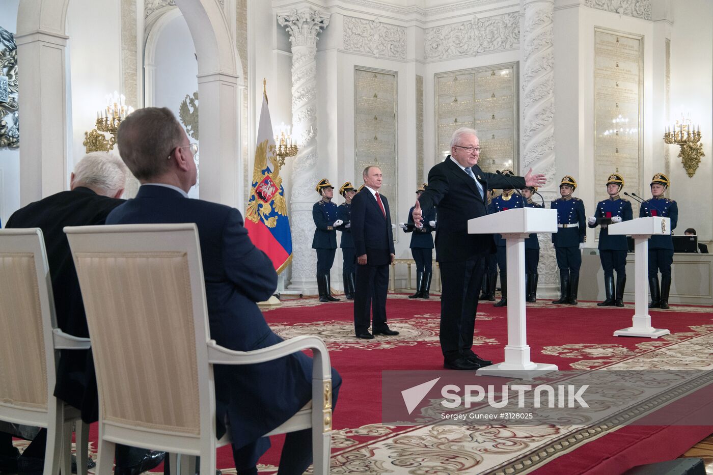 President Vladimir Putin awards state decorations on Russia Day