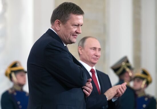 President Vladimir Putin awards state decorations on Russia Day