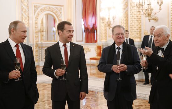 President Vladimir Putin awards state decorations on Russia Day