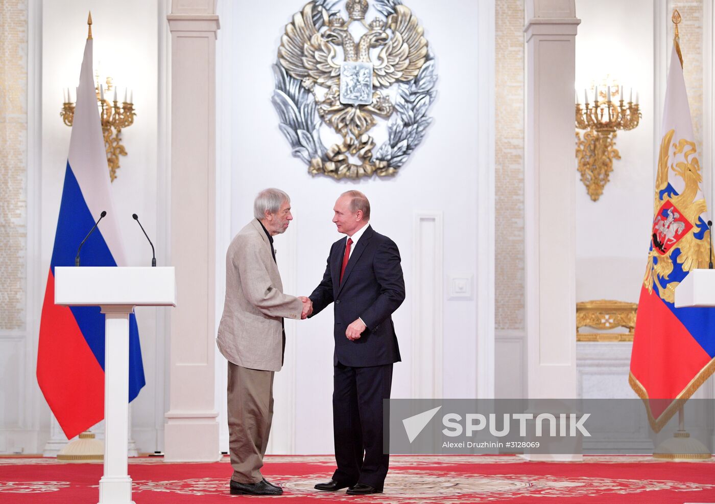 President Vladimir Putin presents 2016 National Awards on Russia Day