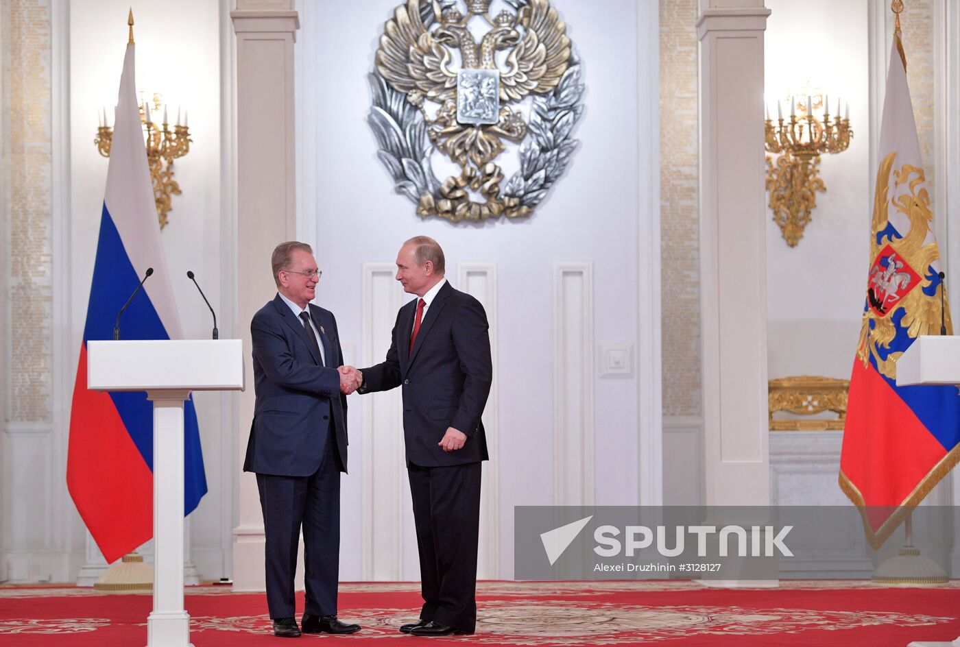 President Vladimir Putin awards state decorations on Russia Day