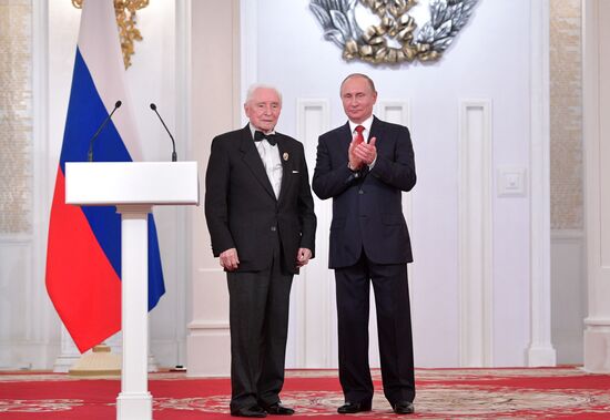 President Vladimir Putin awards state decorations on Russia Day