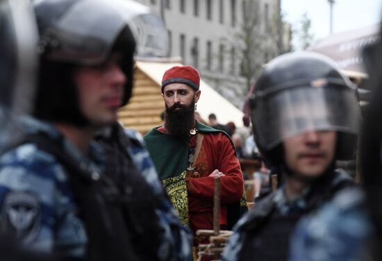 Unauthorized rally in Moscow