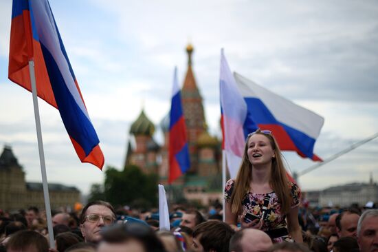 Holiday concert devoted to Russia Day on Red Square