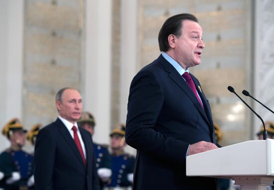 President Vladimir Putin awards 2016 National Awards on Russia Day
