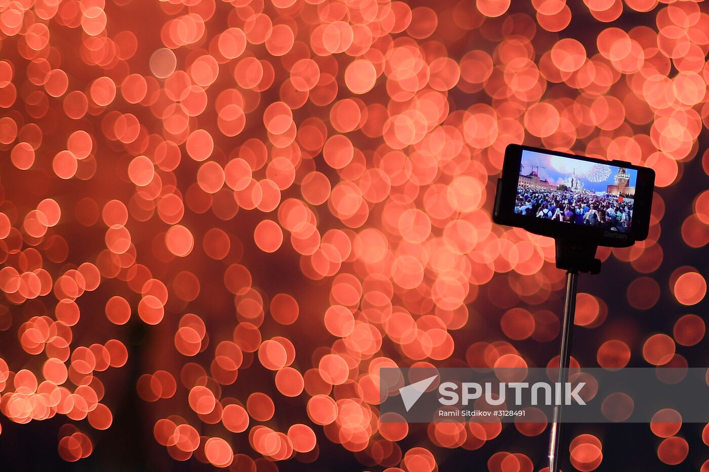 Fireworks display on Russia Day