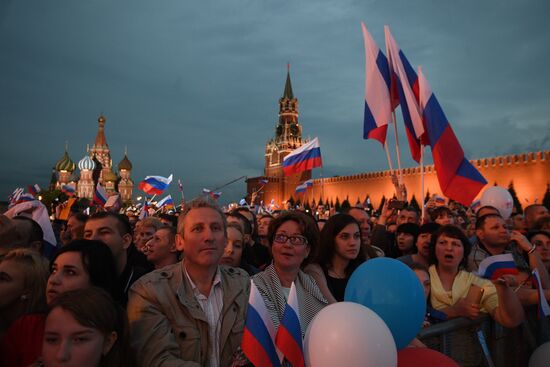 Holiday concert devoted to Russia Day on Red Square