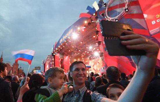 Holiday concert devoted to Russia Day on Red Square