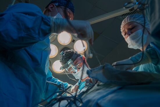 Surgery at urology clinic
