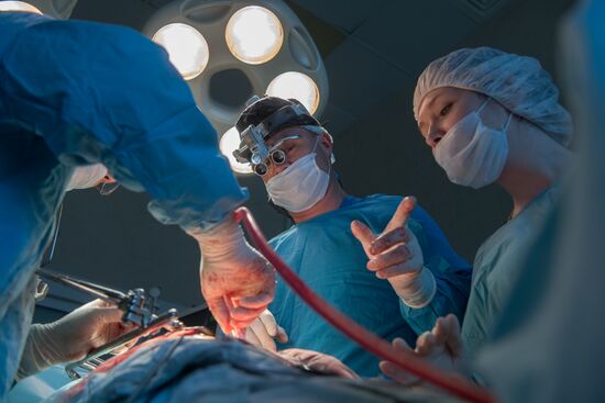 Surgery at urology clinic