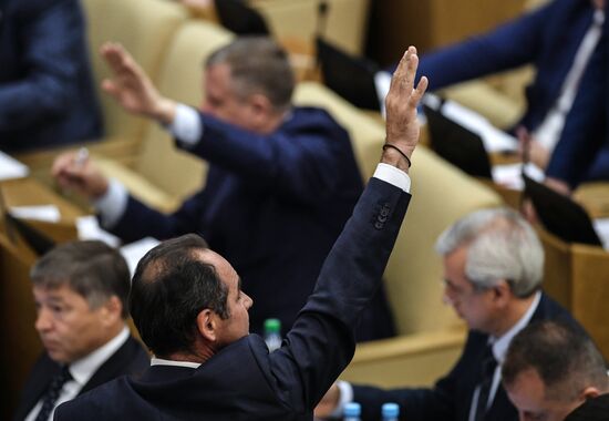 State Duma plenary meeting