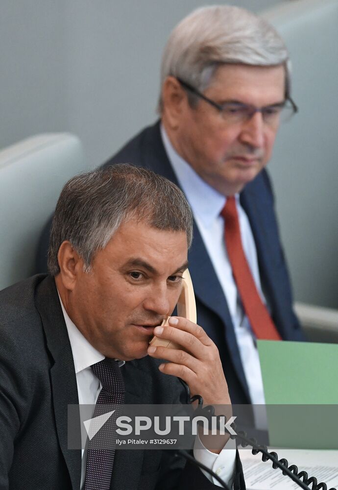 State Duma plenary meeting