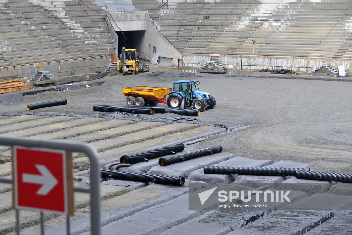 Construction of Rostov Arena stadium