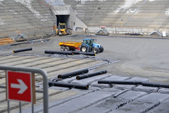 Construction of Rostov Arena stadium