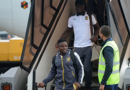 Cameroonian national football team arrives at 2017 FIFA Confederations Cup