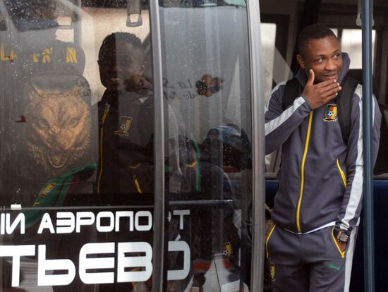 Cameroonian national football team arrives at 2017 FIFA Confederations Cup