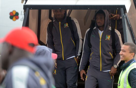 Cameroonian national football team arrives at 2017 FIFA Confederations Cup
