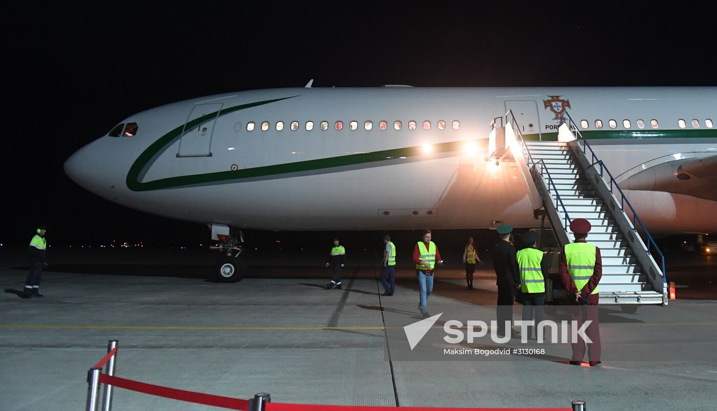 Portuguese national football team arrives at 2017 FIFA Confederations Cup