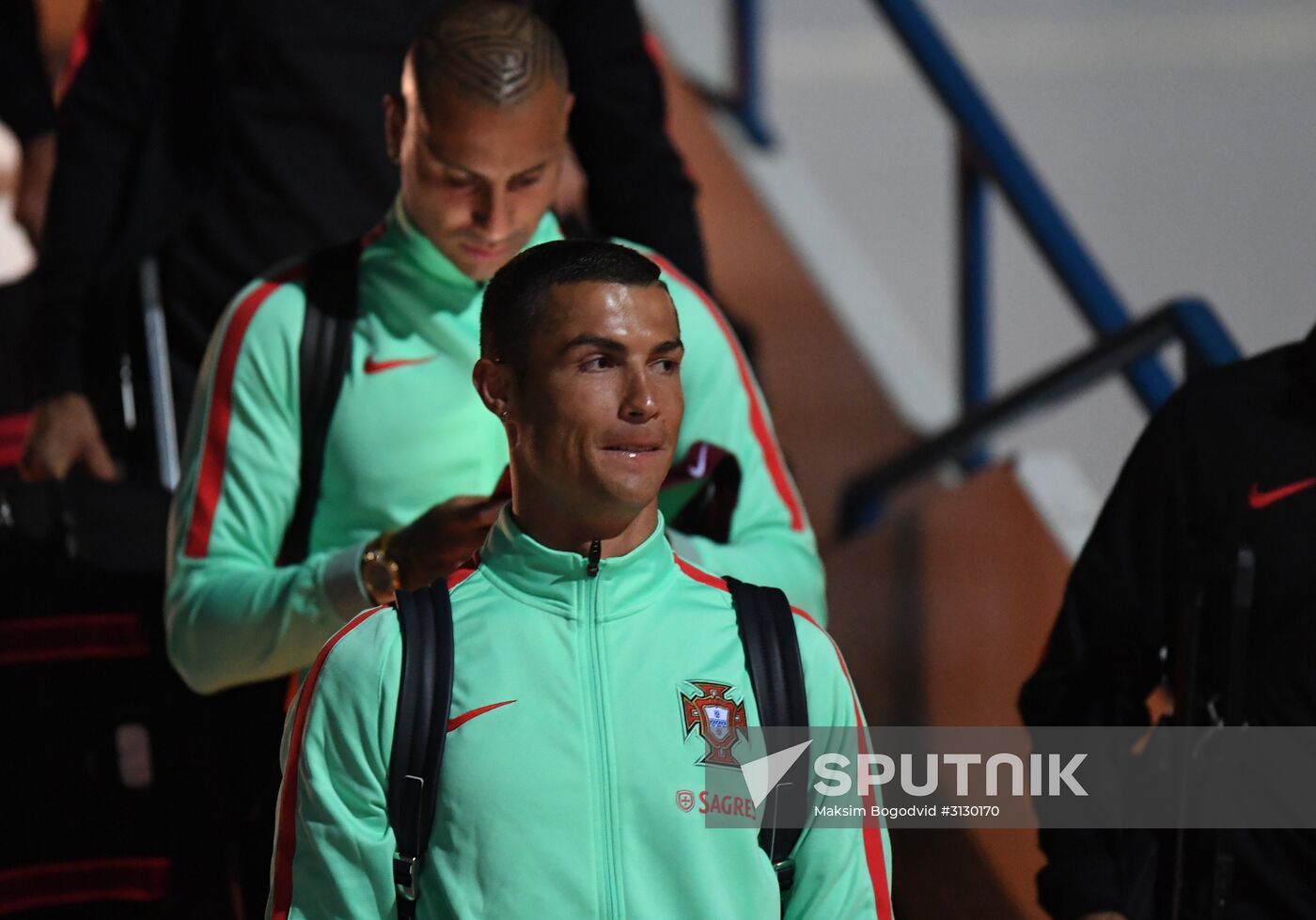 Portuguese national football team arrives at 2017 FIFA Confederations Cup