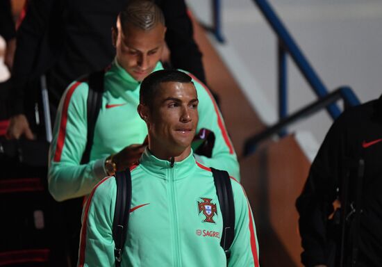 Portuguese national football team arrives at 2017 FIFA Confederations Cup