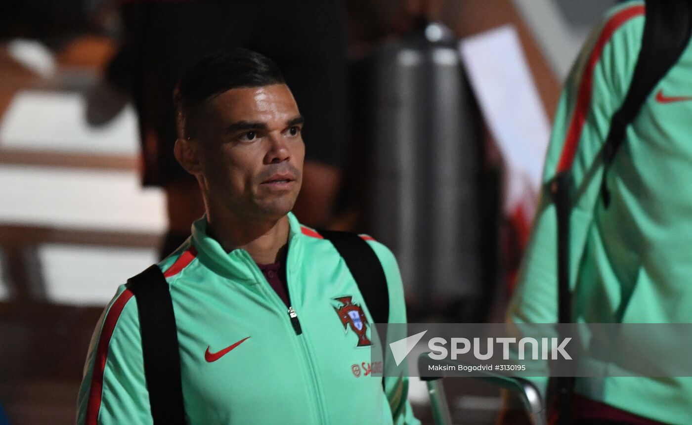 Portuguese national football team arrives at 2017 FIFA Confederations Cup