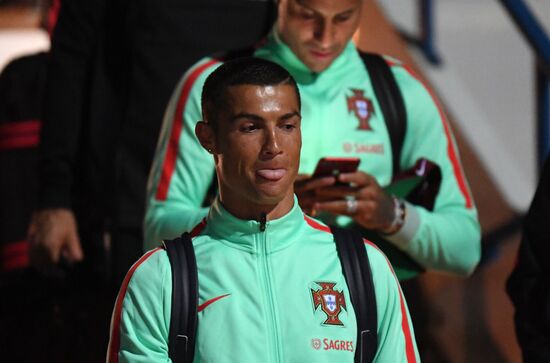 Portuguese national football team arrives at 2017 FIFA Confederations Cup