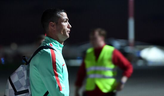 Portuguese national football team arrives at 2017 FIFA Confederations Cup