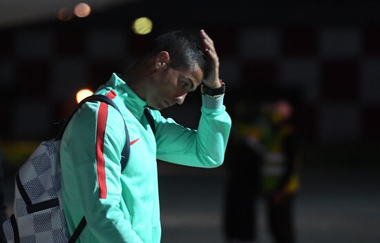 Portuguese national football team arrives at 2017 FIFA Confederations Cup