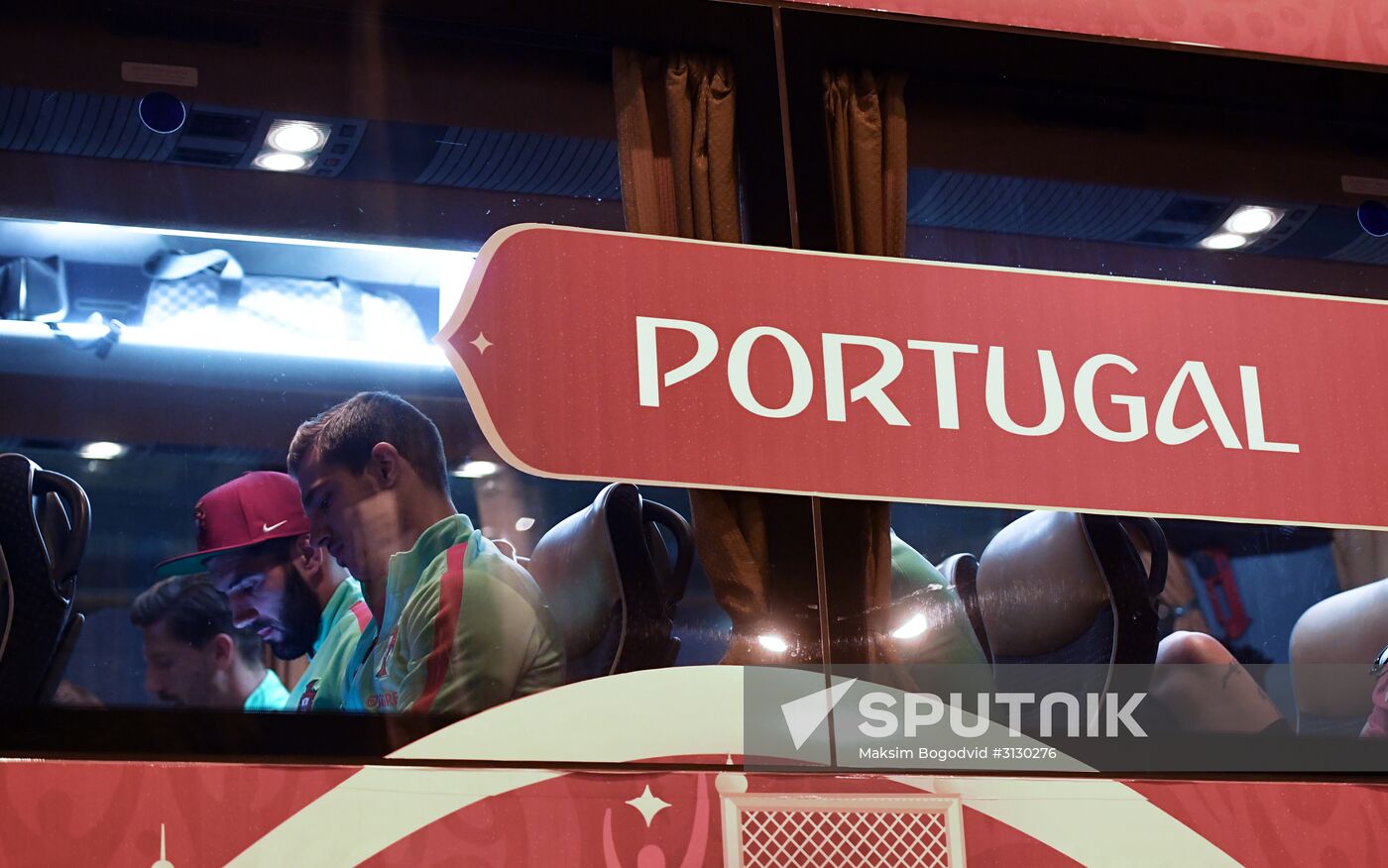 Portuguese national football team arrives at 2017 FIFA Confederations Cup