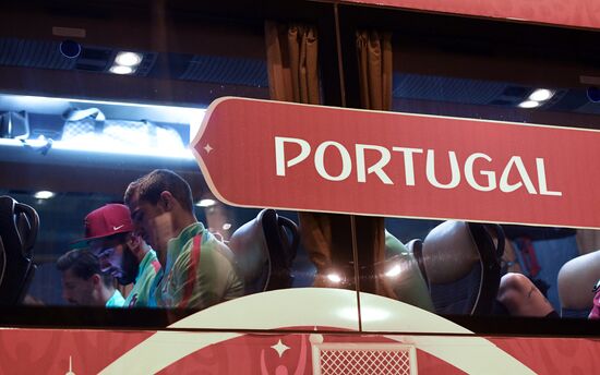 Portuguese national football team arrives at 2017 FIFA Confederations Cup