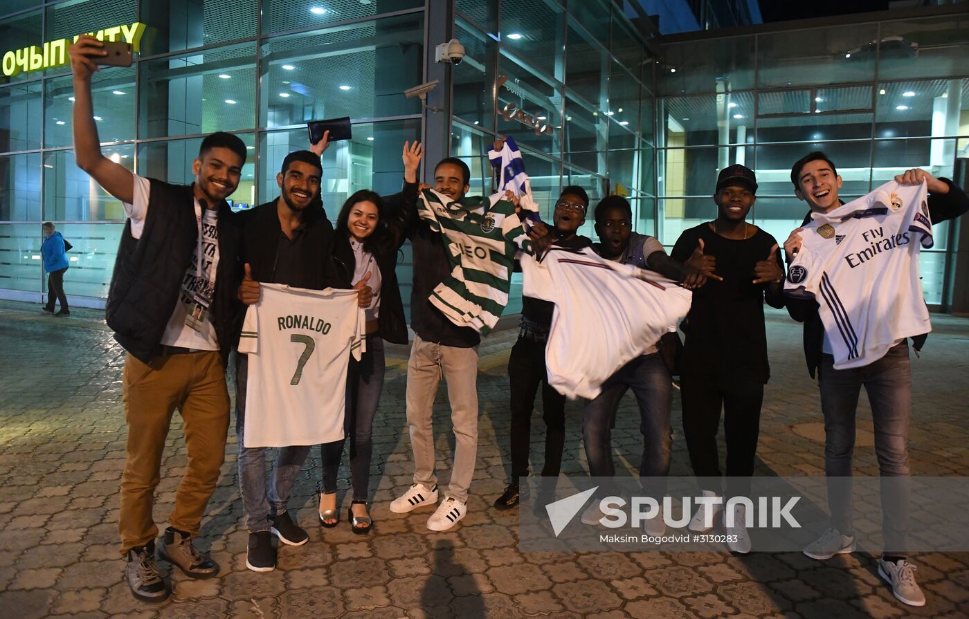 Portuguese national football team arrives at 2017 FIFA Confederations Cup