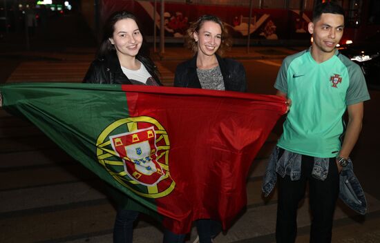Portuguese national football team arrives at 2017 FIFA Confederations Cup