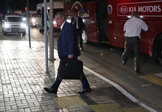 Portuguese national football team arrives at 2017 FIFA Confederations Cup