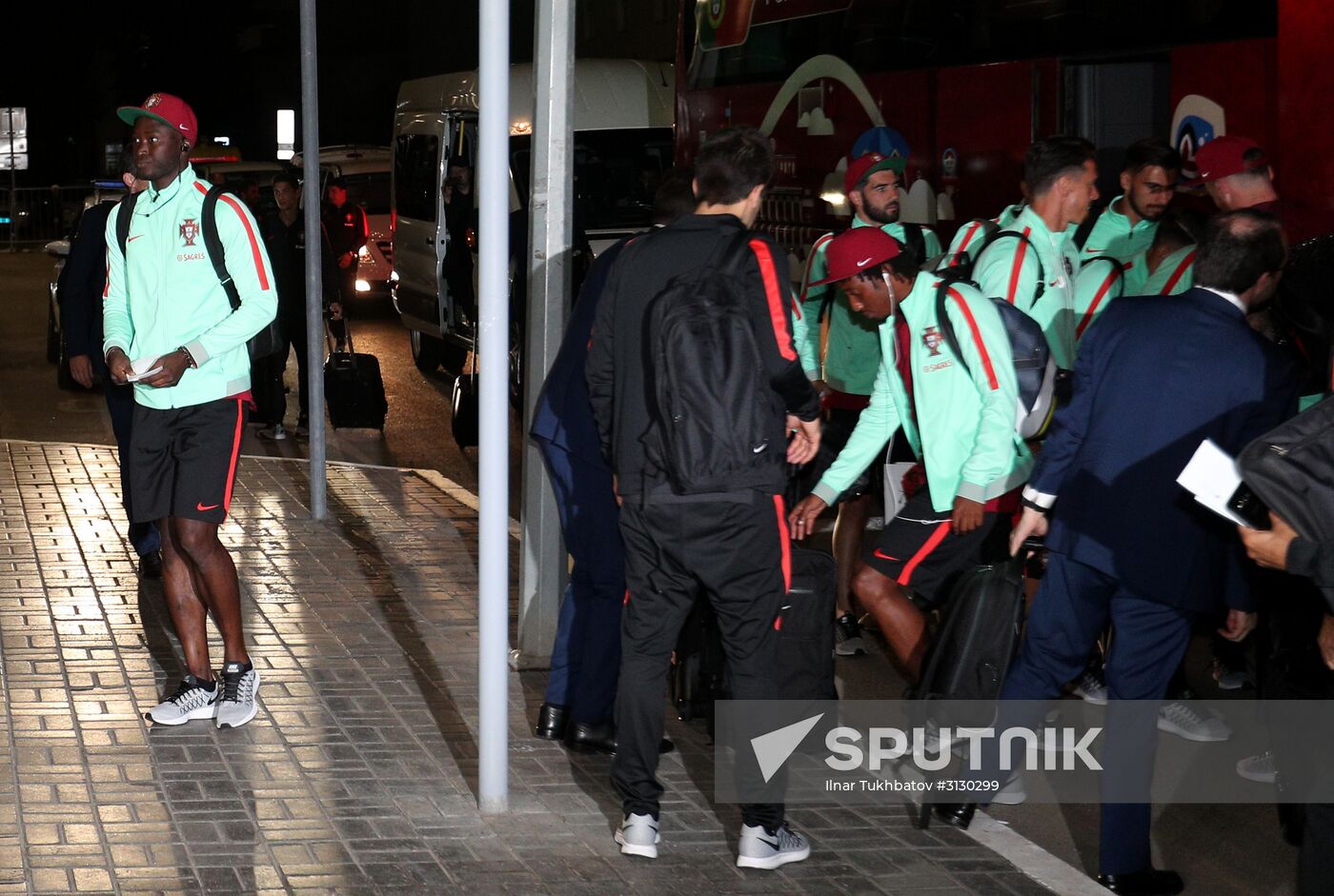 Portuguese national football team arrives at 2017 FIFA Confederations Cup