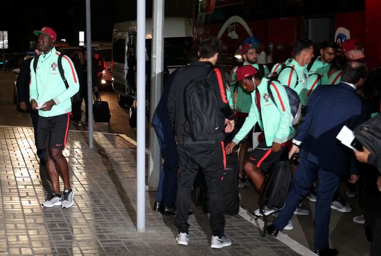 Portuguese national football team arrives at 2017 FIFA Confederations Cup