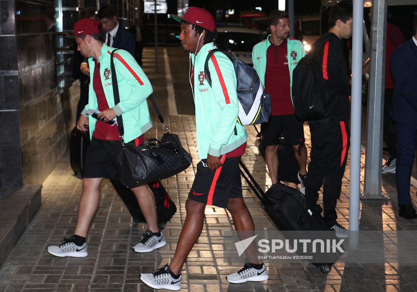 Portuguese national football team arrives at 2017 FIFA Confederations Cup