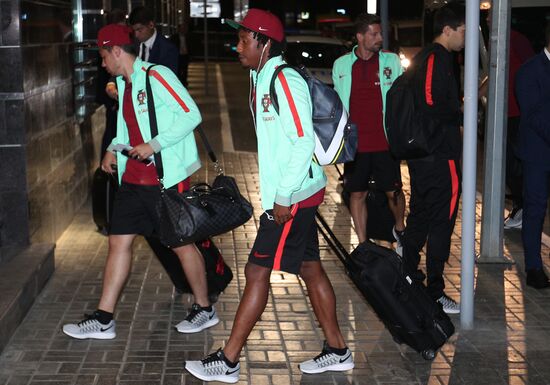 Portuguese national football team arrives at 2017 FIFA Confederations Cup